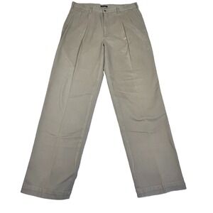 Lauren Ralph Lauren Men's 38x32 Khaki Pleated Cotton Chino Dress Pants Workwear